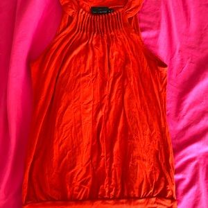 The Limited Orange stretchy blouse